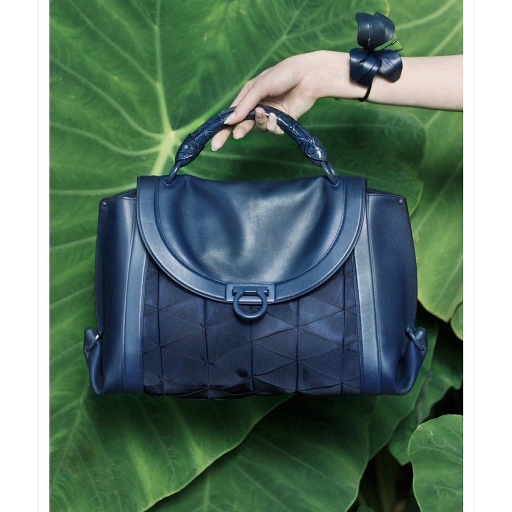 Salvatore Ferragamo Sofia Origami leather bag.